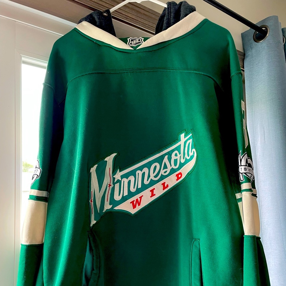 Men’s NHL Minnesota Wild #3 Coyle Hoodie/Jersey